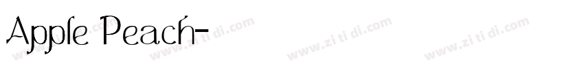 Apple Peach字体转换 Apple Peach字体转换